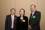 Dr. David McLean (right) and guests.